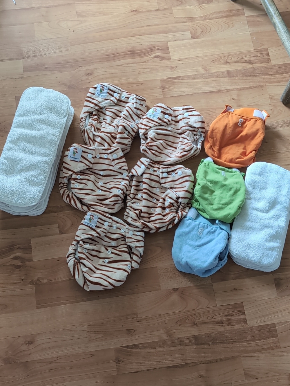 Kawaii Cloth Diaper Lot 8 Bundle All In One Tiger G-diapers M